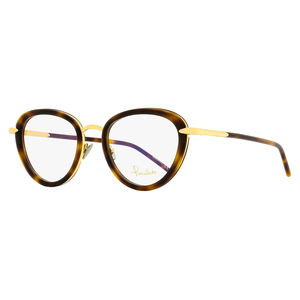 Pomellato Oval Eyeglasses PM0058O 002 Gold/Havana 51mm